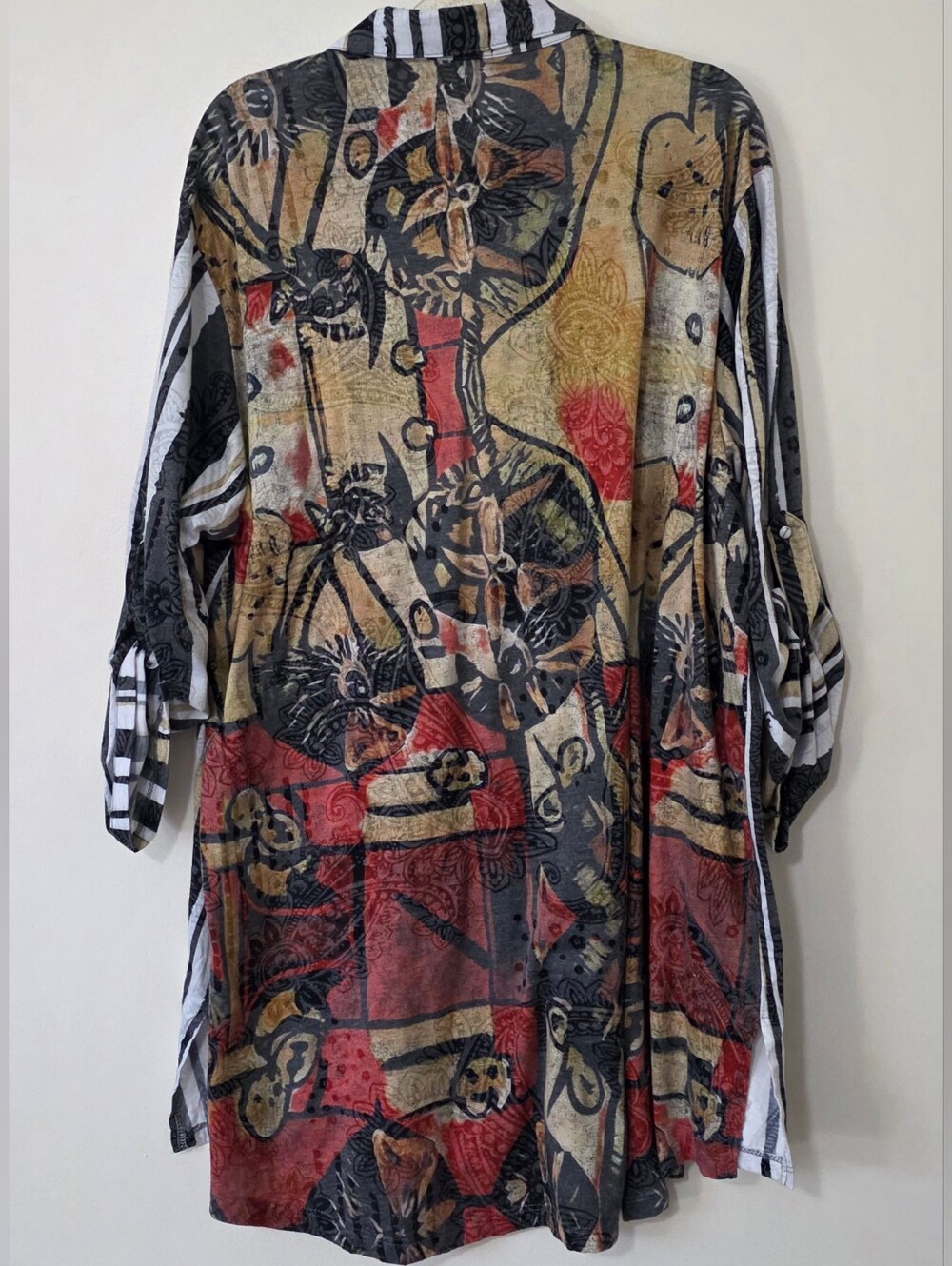 Shana Art To Wear Boho Tunic Top Earthy Grunge Lagenlook Whimsigoth Large